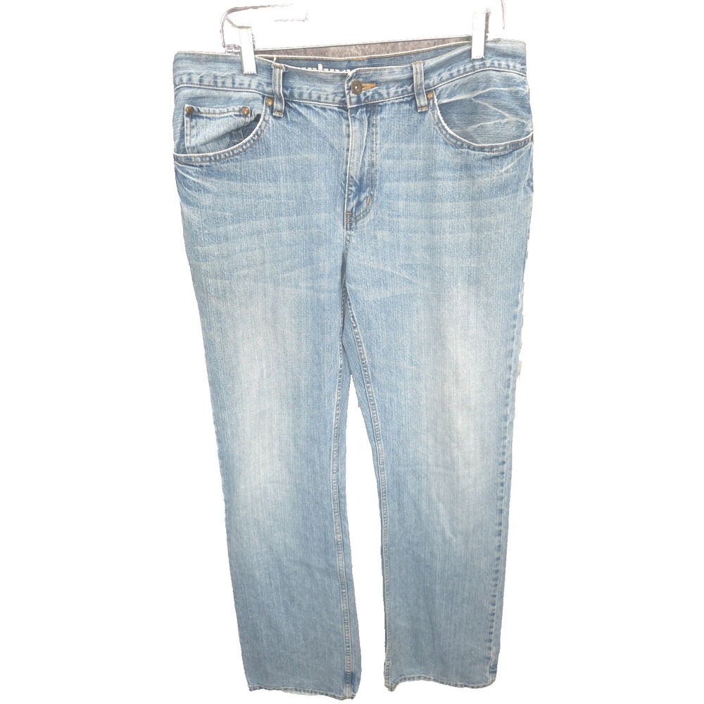 Urban‎ Pipeline Jeans Mens 36 X 34 Blue Slim Straight Leg  Whiskers